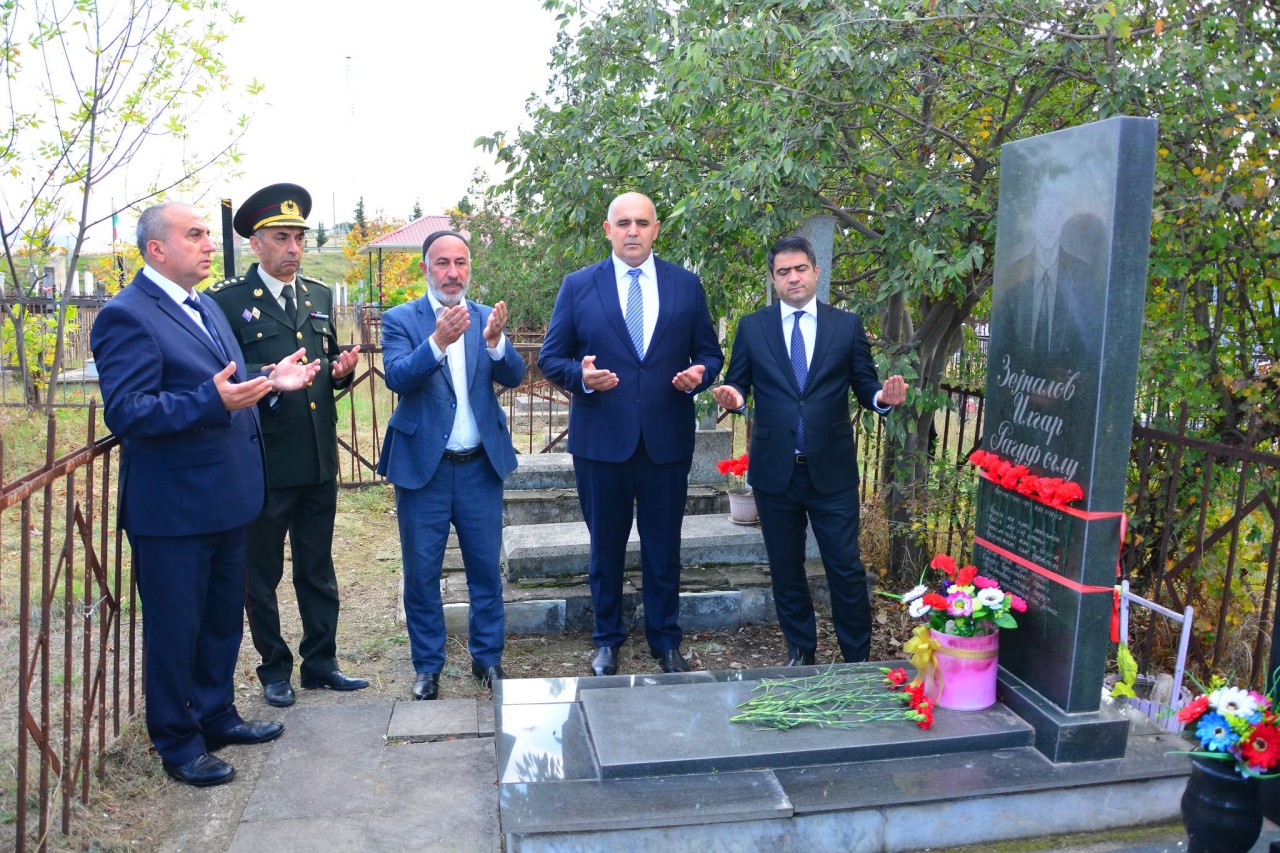 Ağstafada şəhidlərin xatirələri yad olundu - FOTOLAR